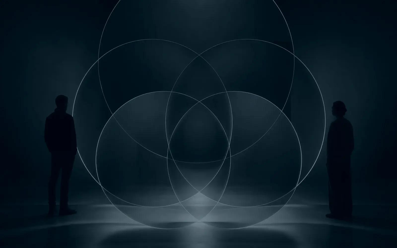 Abstract image suggesting closeness, distance, and emotional layers
