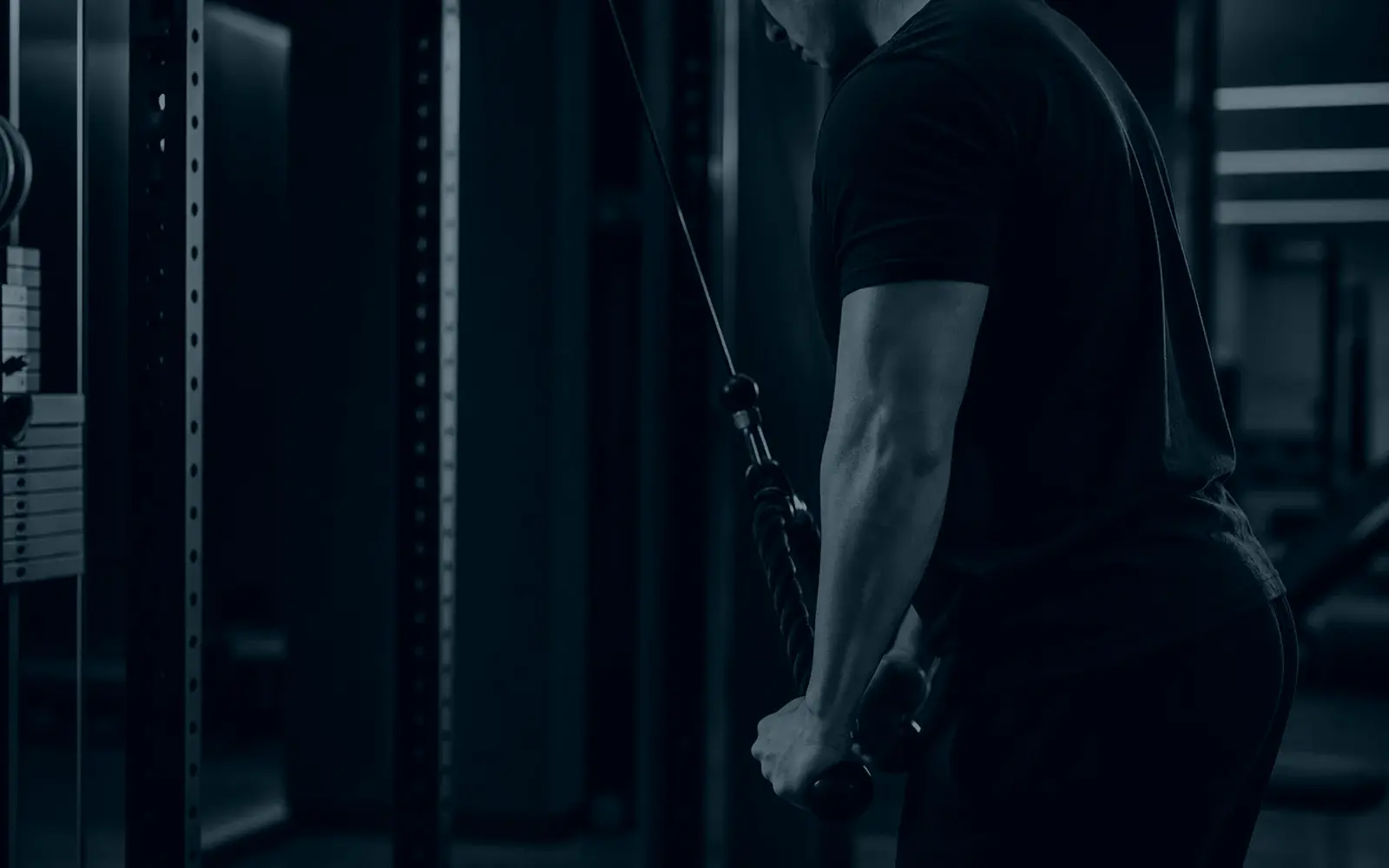 Athletic silhouette representing body transformation