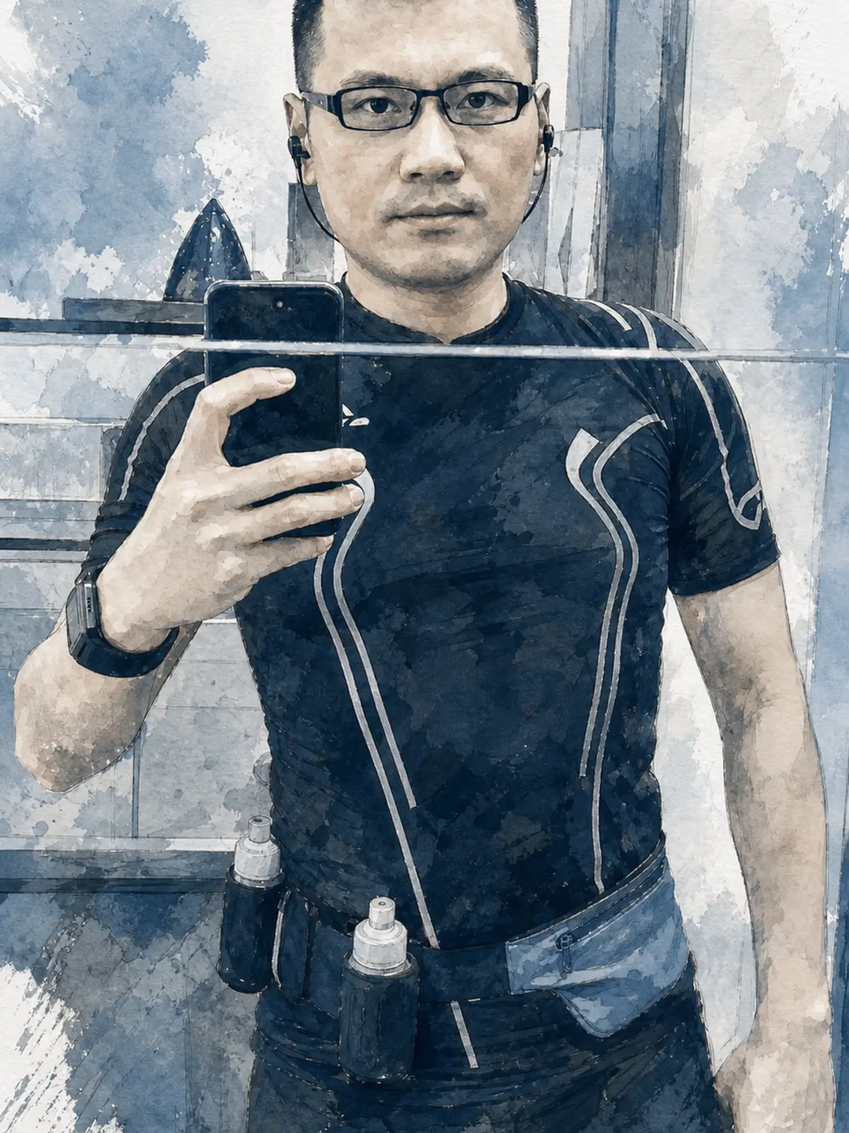 Portrait at a later stage of the fitness journey