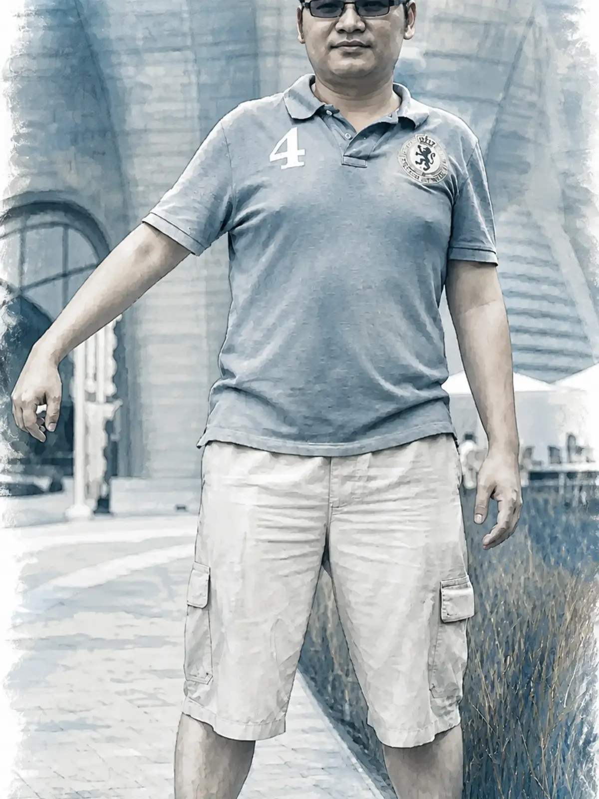 Portrait at the beginning of the fitness journey