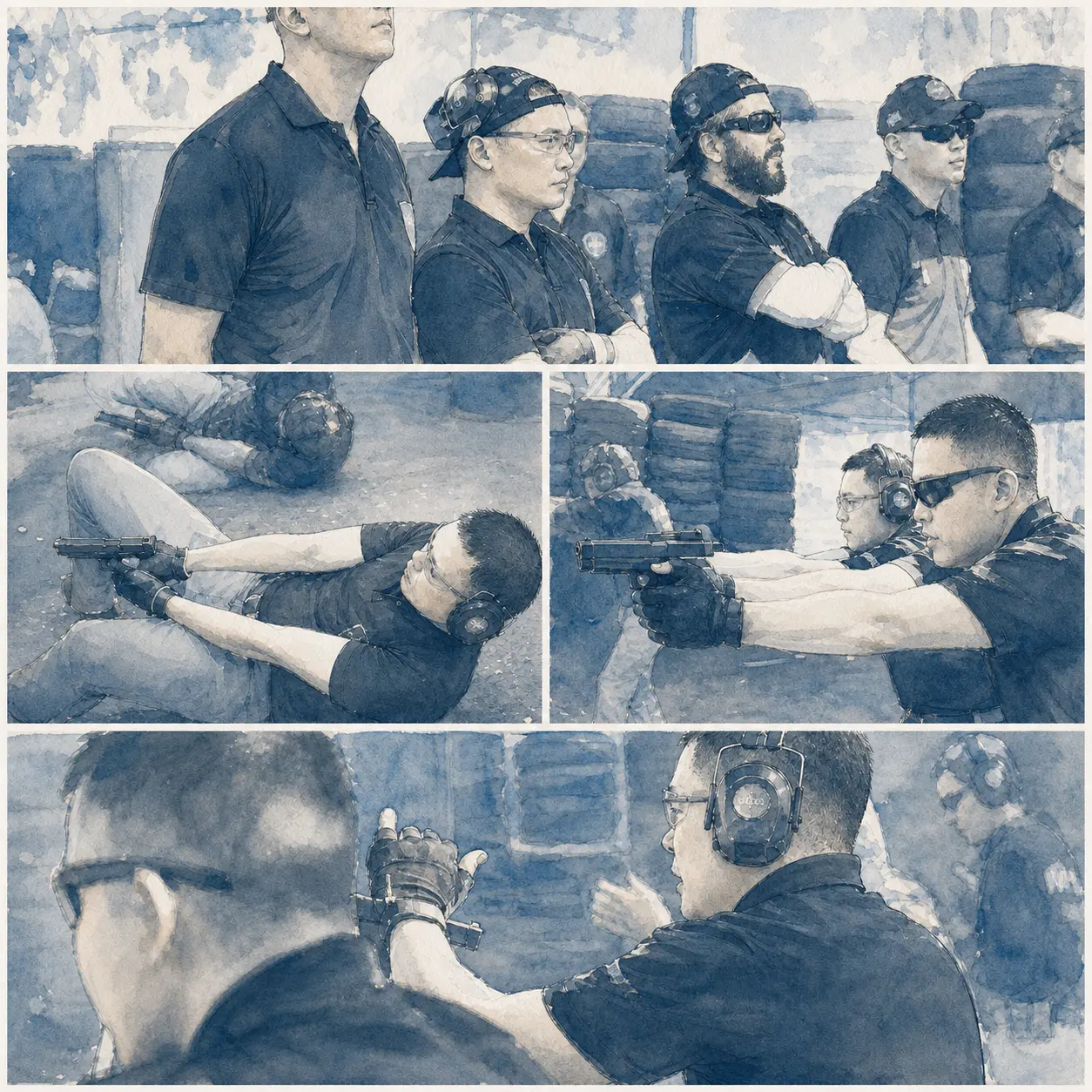 Four moments from a supervised instructor training camp