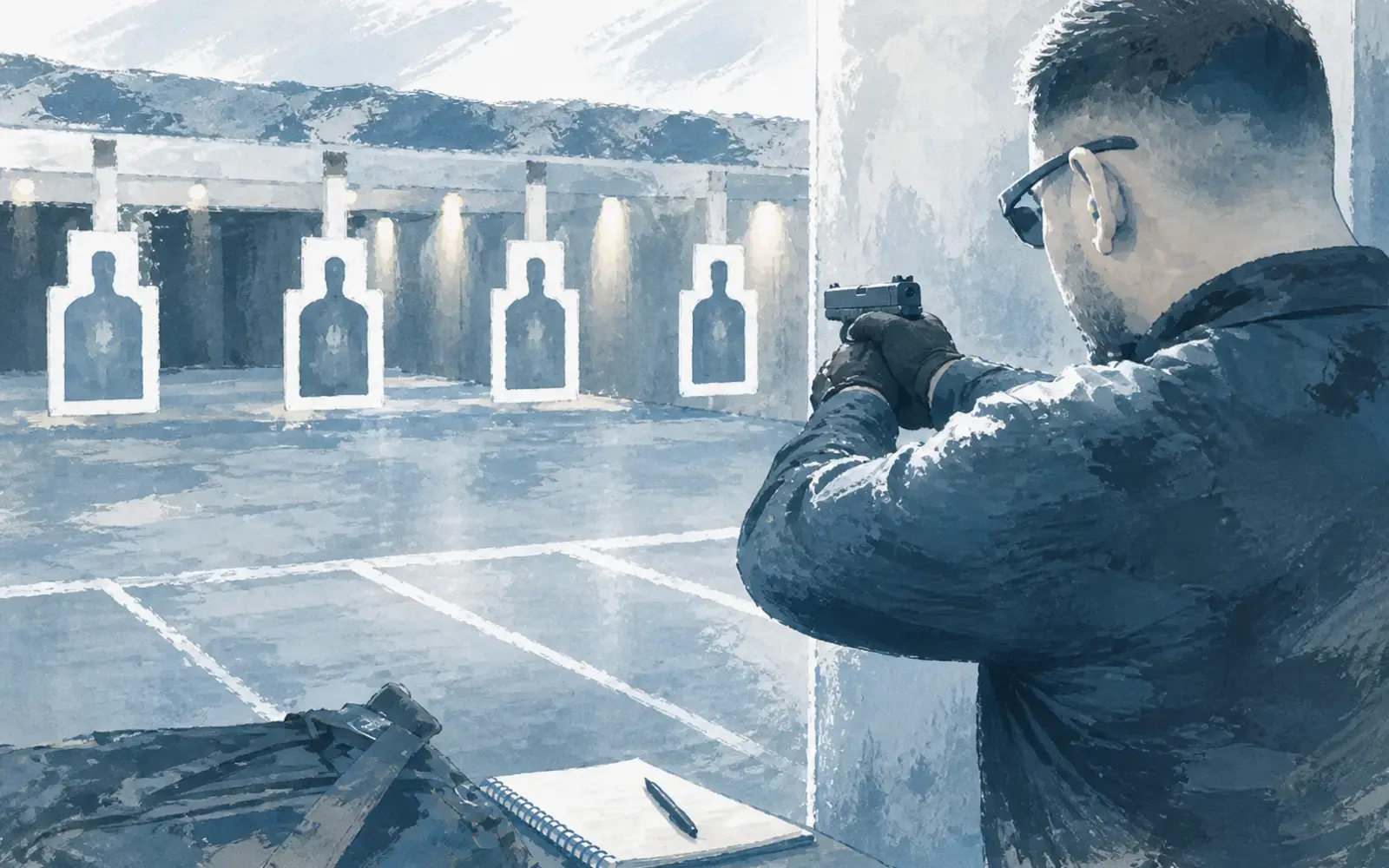 Tactical training concept image focused on control and precision
